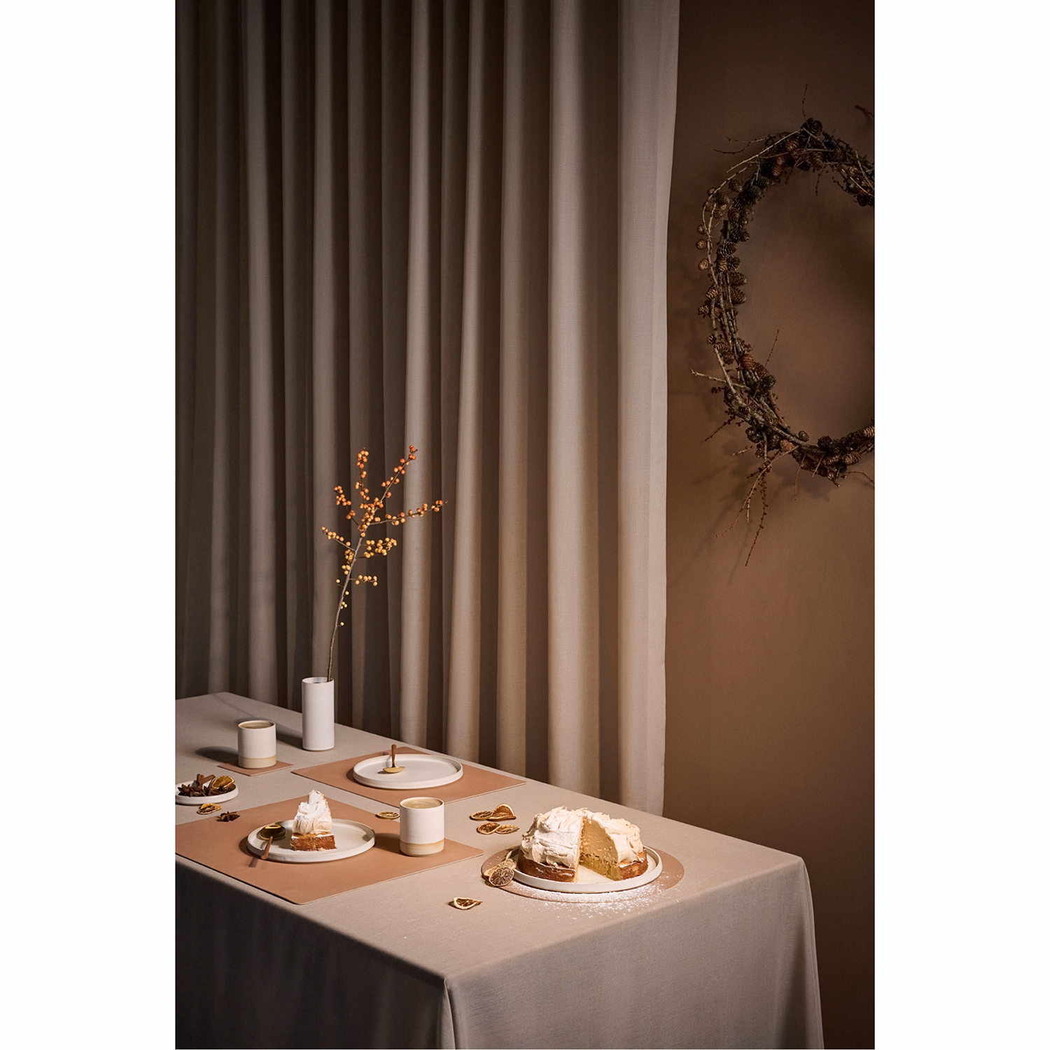 Square Nupo Table Mat Old Rose