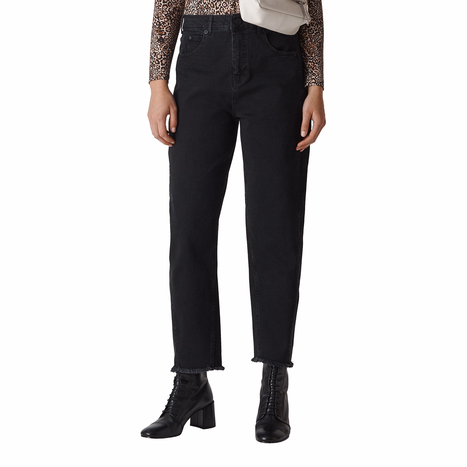 High Waist Barrel Leg Jeans