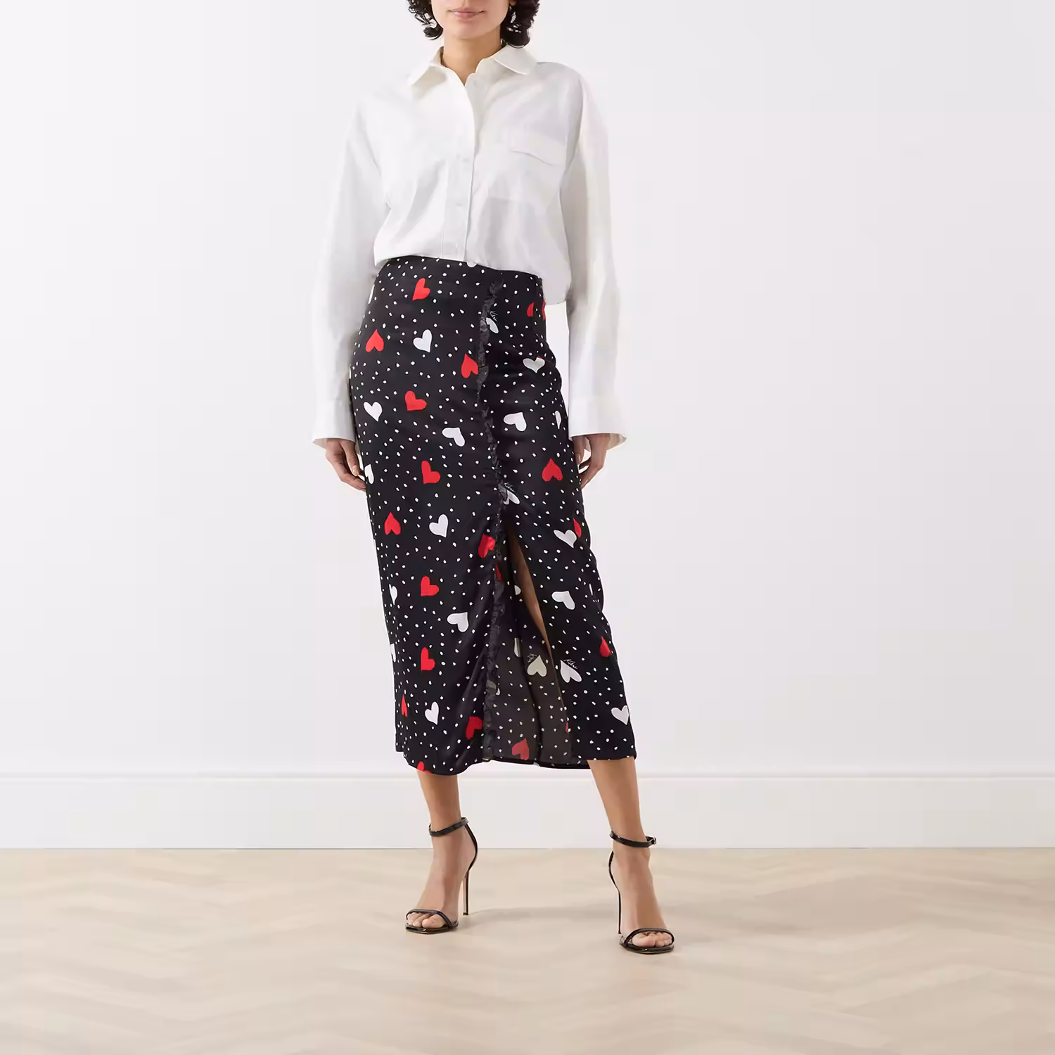 Natalie Heart Print Skirt