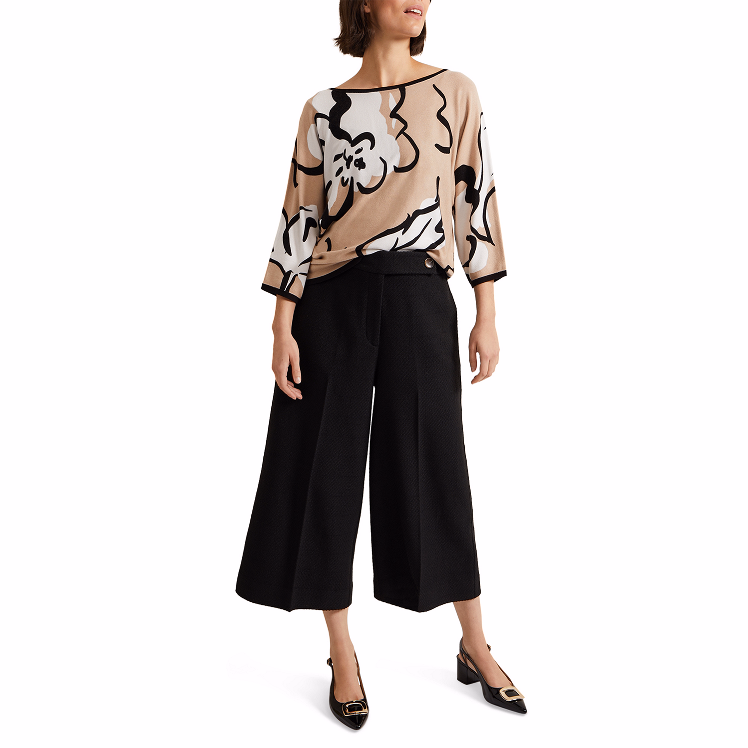 Laurie Floral Knitted Top