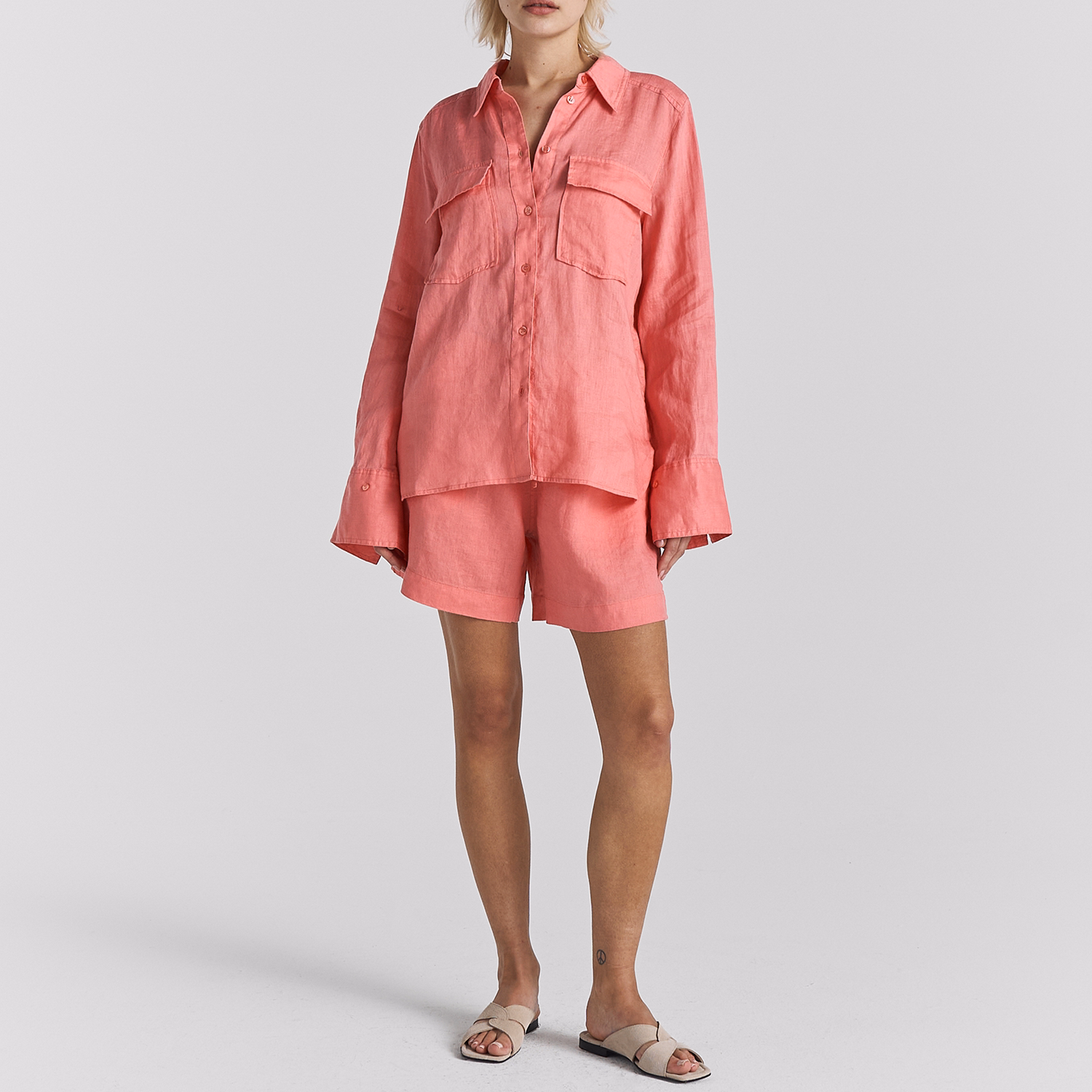 Melody Relaxed Fit Linen Shorts