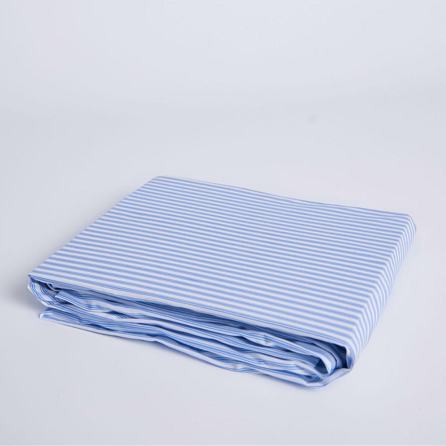 180 Thread Count Blue Stripe Fitted Sheet