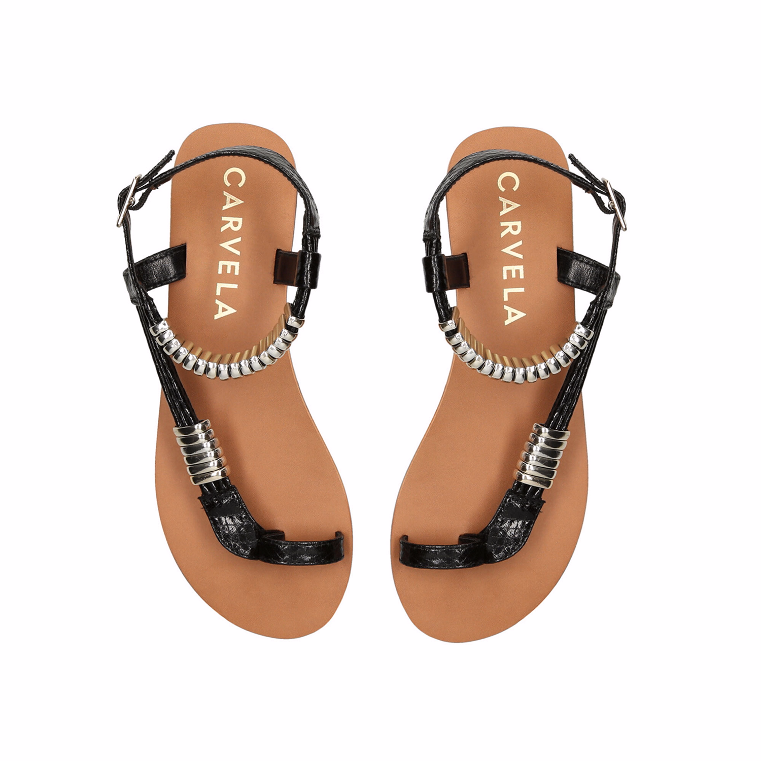 Klipper Embellished Flat Sandals