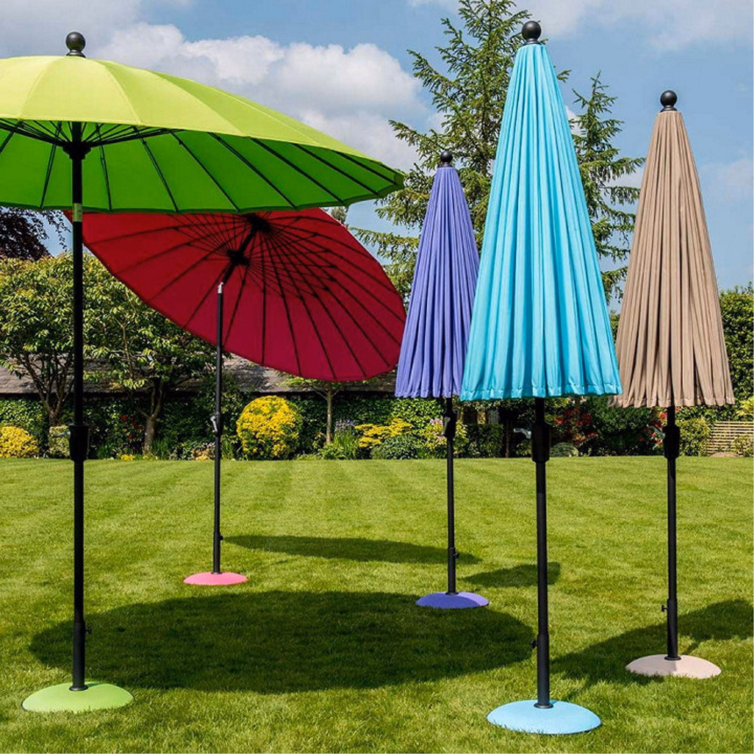 Concrete Parasol Base 15kg Lime