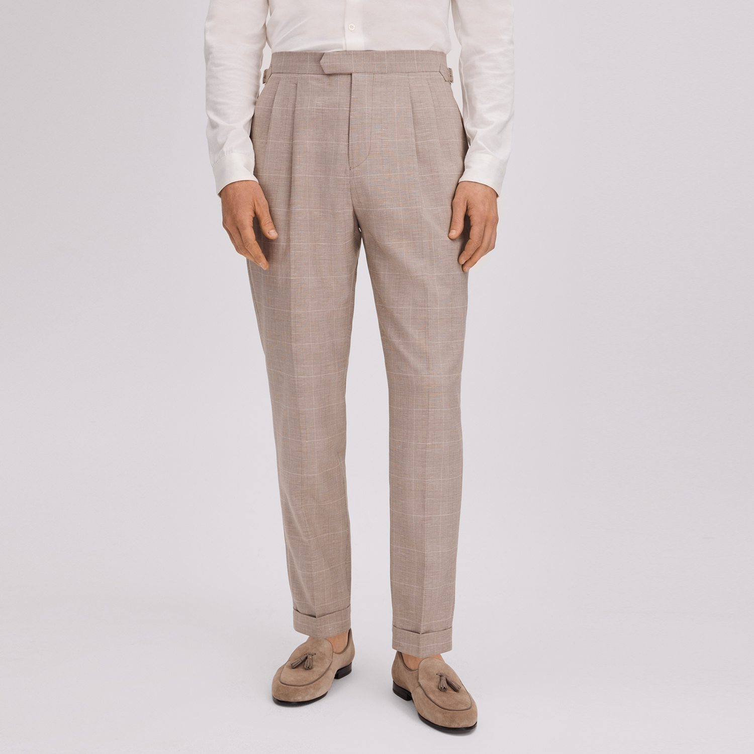 Collect Slim Fit Checked Trousers
