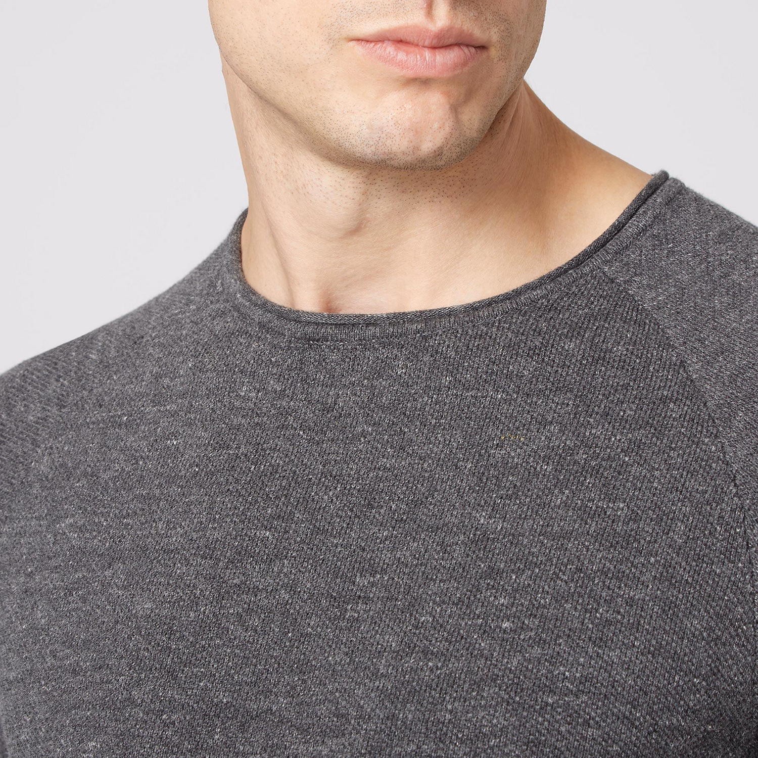 Textured Crew Sweater