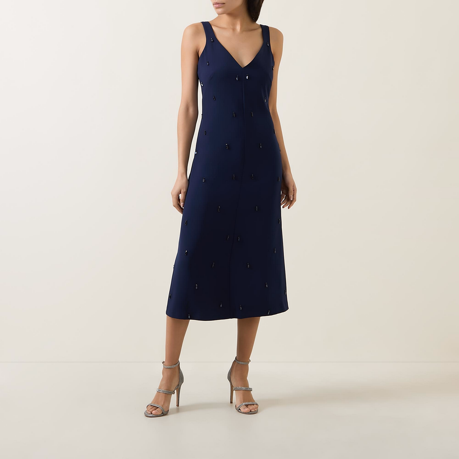 Embellished Flared Dress