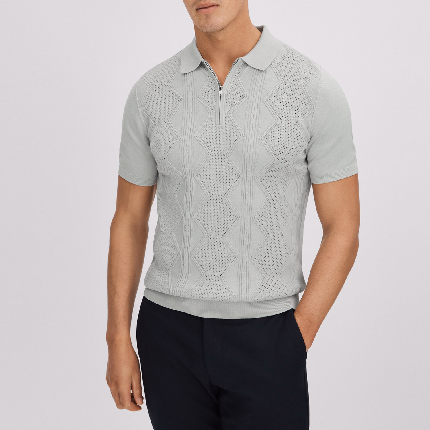 Tropic Half-Zip Polo Shirt