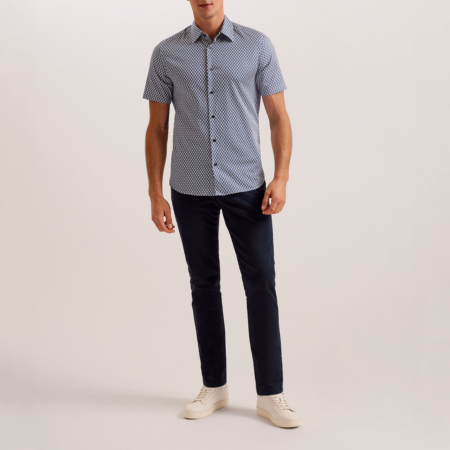 Lacesho Printed Casual Shirt