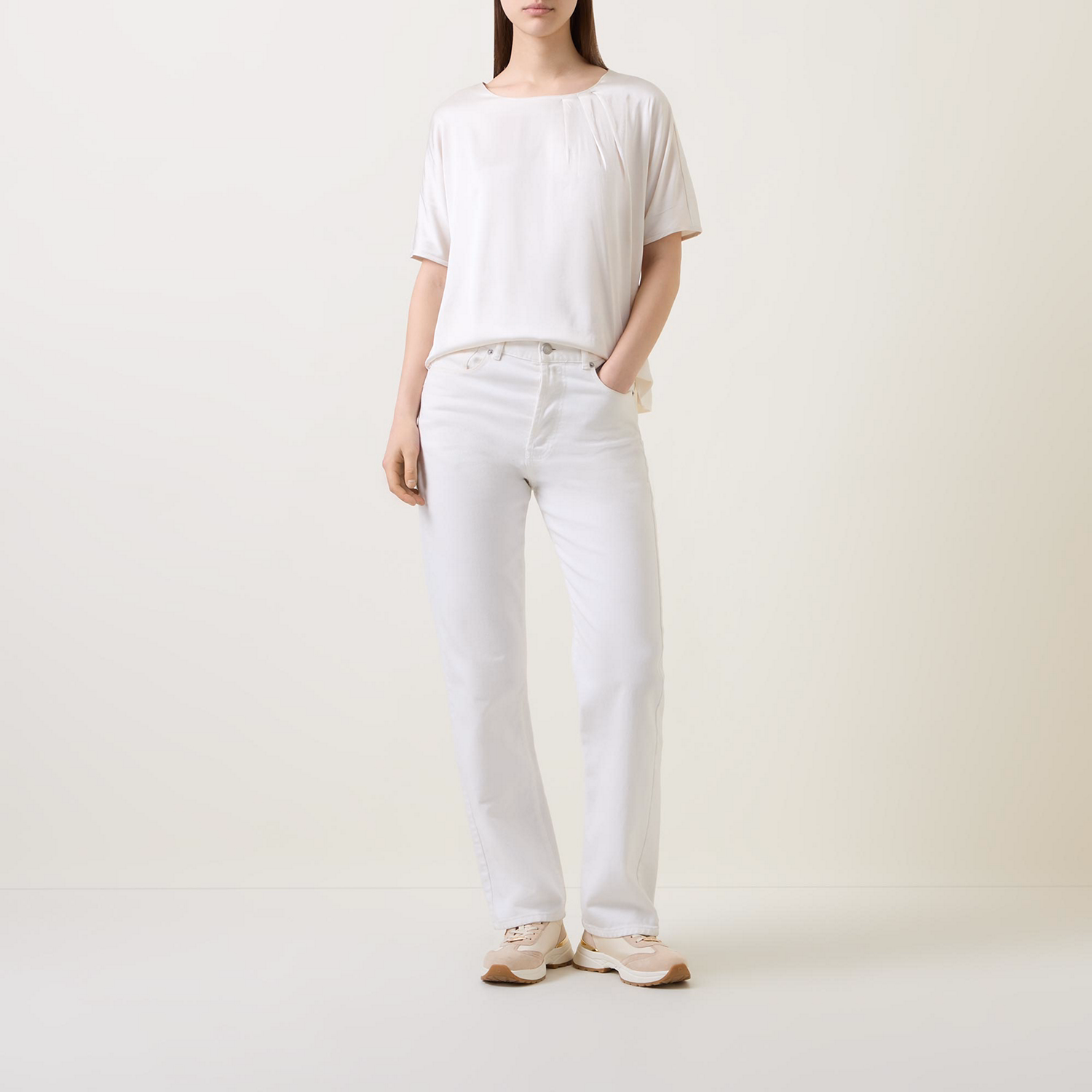 Pleat-Detailed Blouse