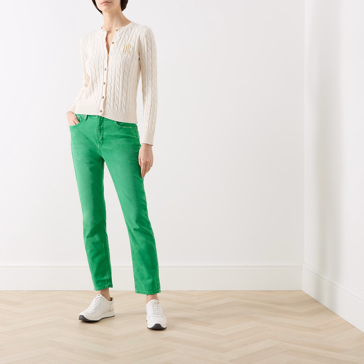 High-Rise Straight Leg Jeans