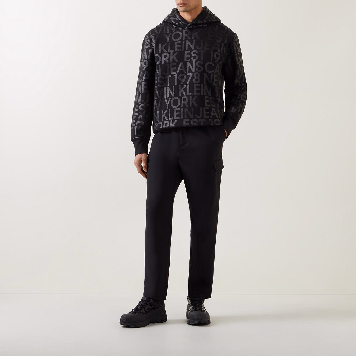 Tone-On-Tone Logo Hoodie