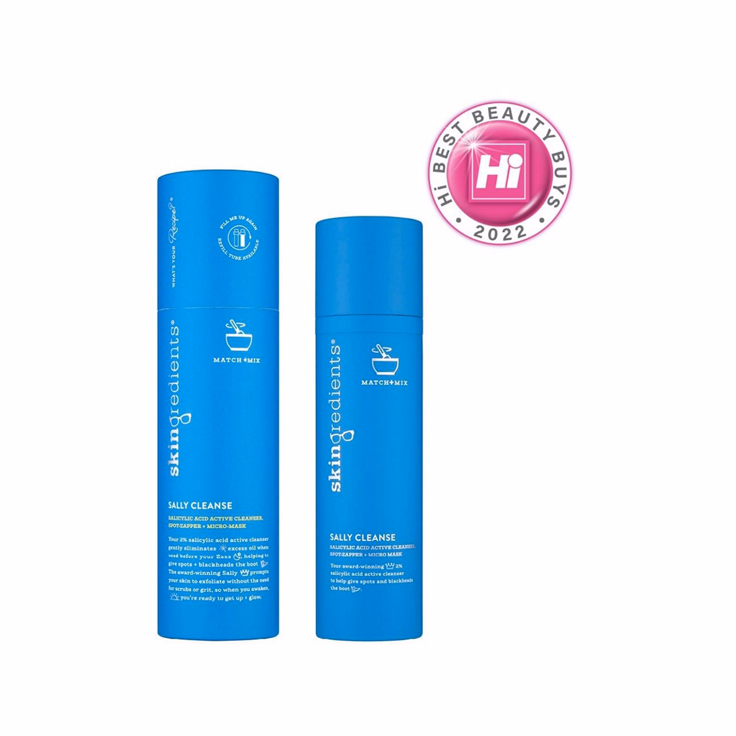 Skingredients Sally Cleanse 2% Salicylic Acid Oil Control Cleanser Refillable Primary Pack 100ml