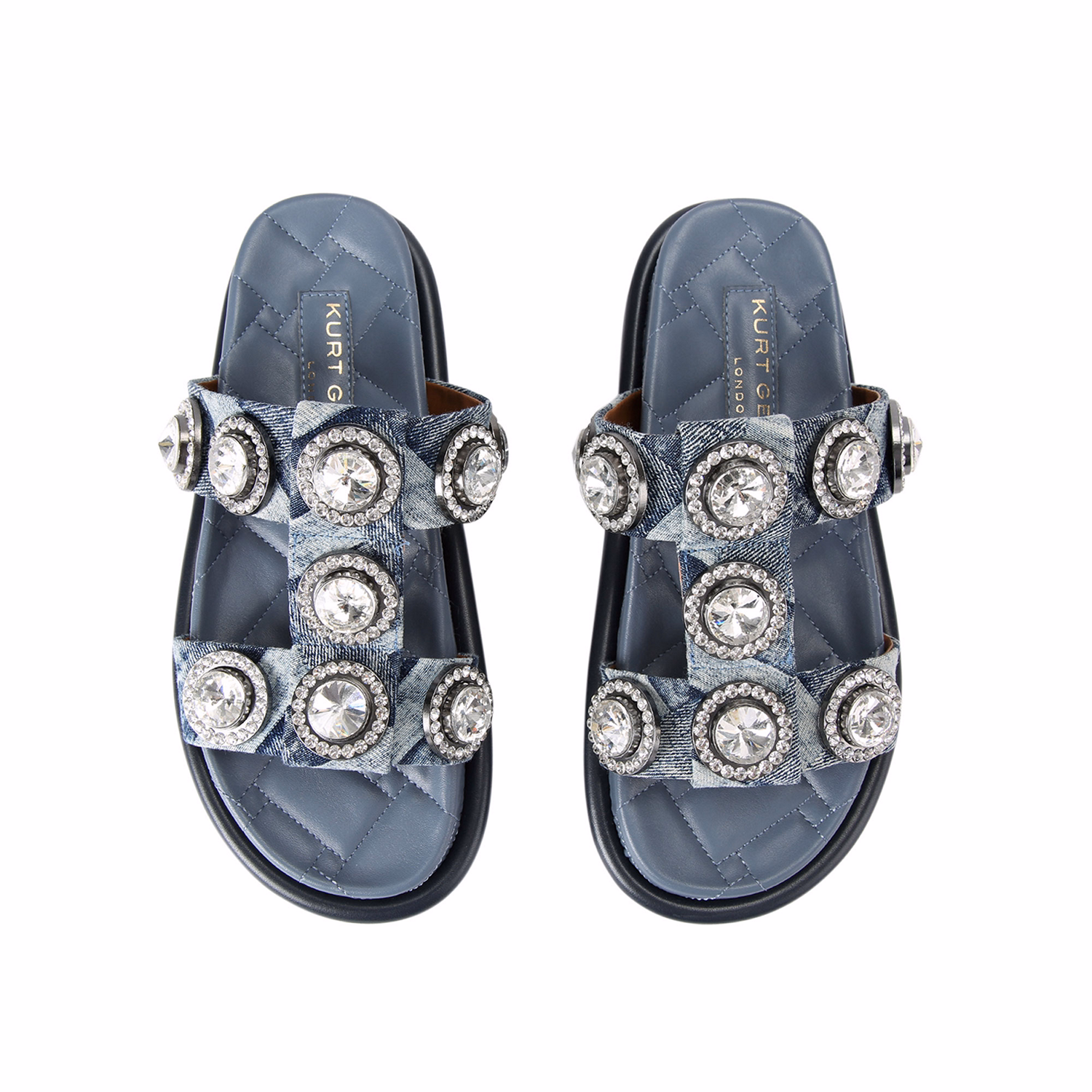 Orson Crystal Flat Sandals