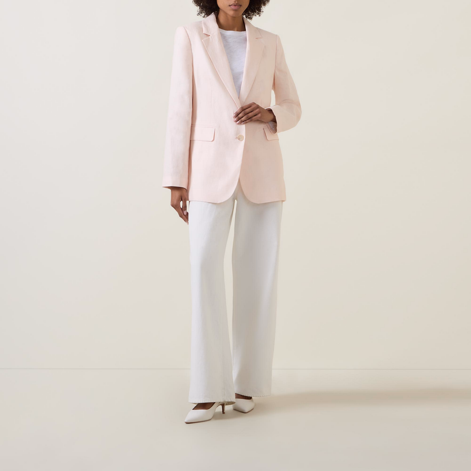 Single-Breasted Slim-Fit Blazer