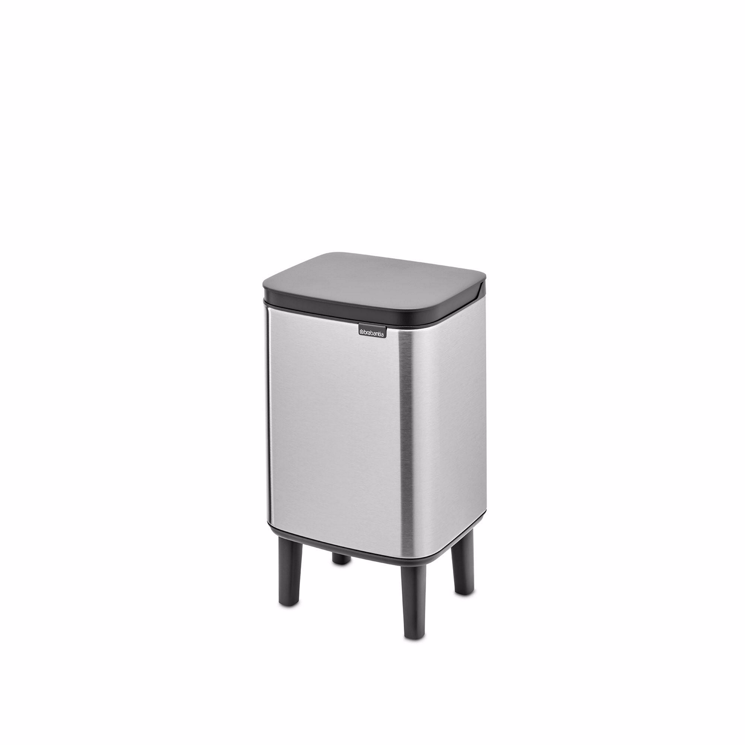 Bo Waste Bin Hi, 4L - Matt Steel Fingerprint Proof