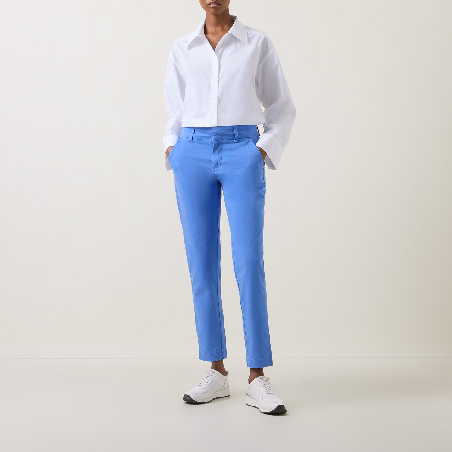 Soffys High-Rise Slim Leg Trousers