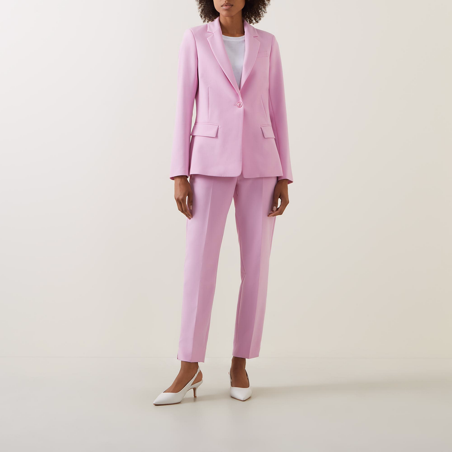 Single-Breasted Fitted Blazer