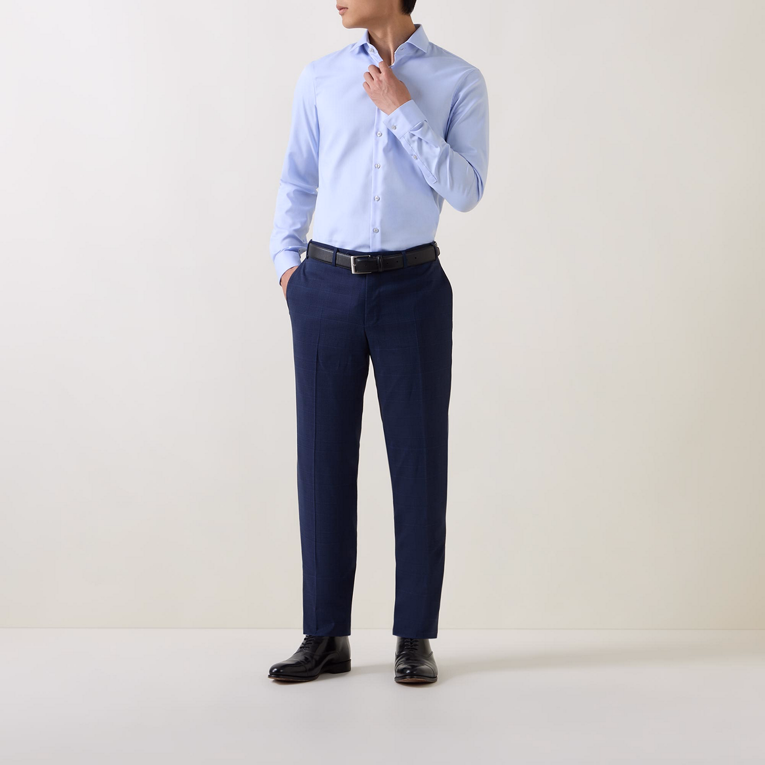 Cotton Twill Single-Cuff Shirt