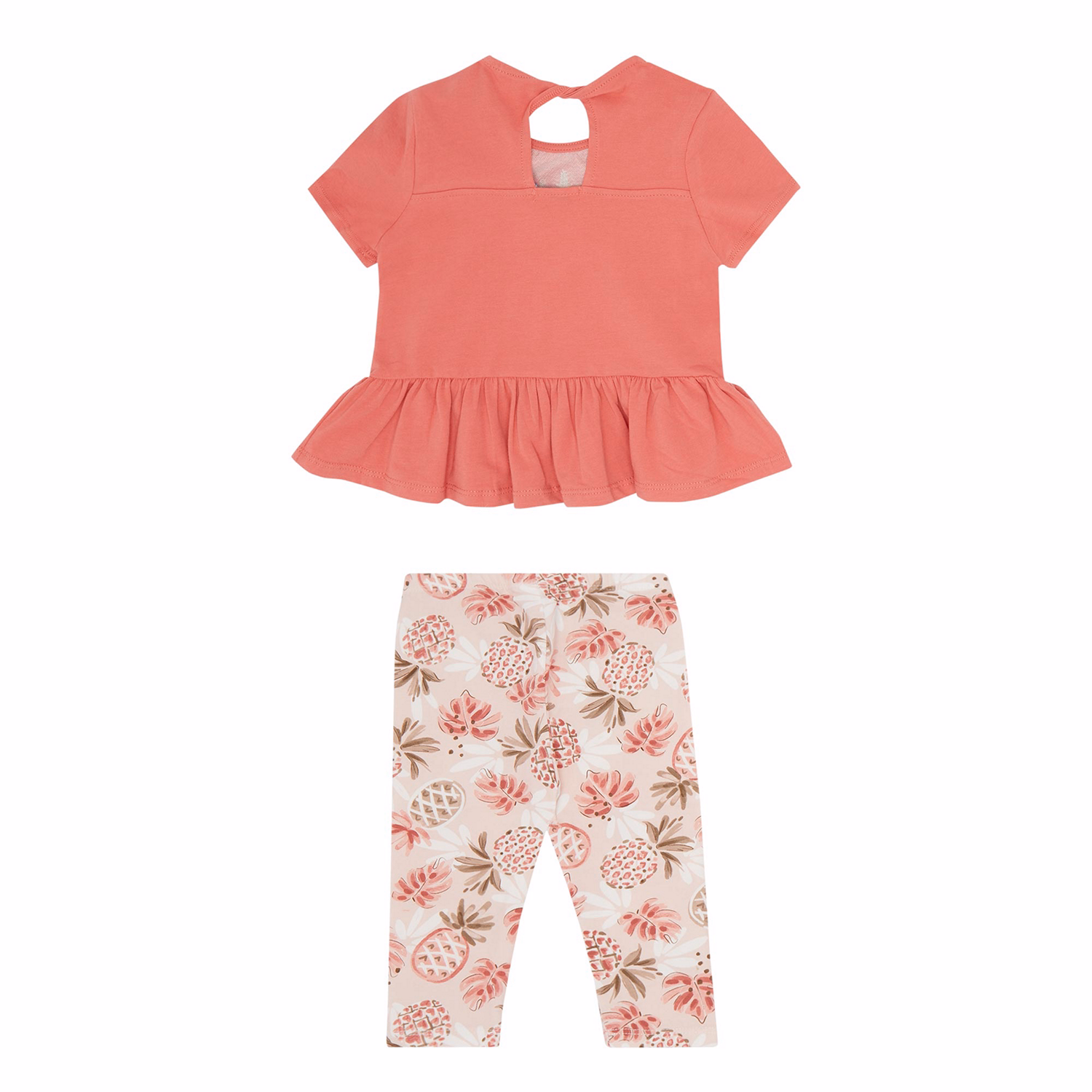 Two-Piece Graphic T-Shirt & Pineapple Leggings Set