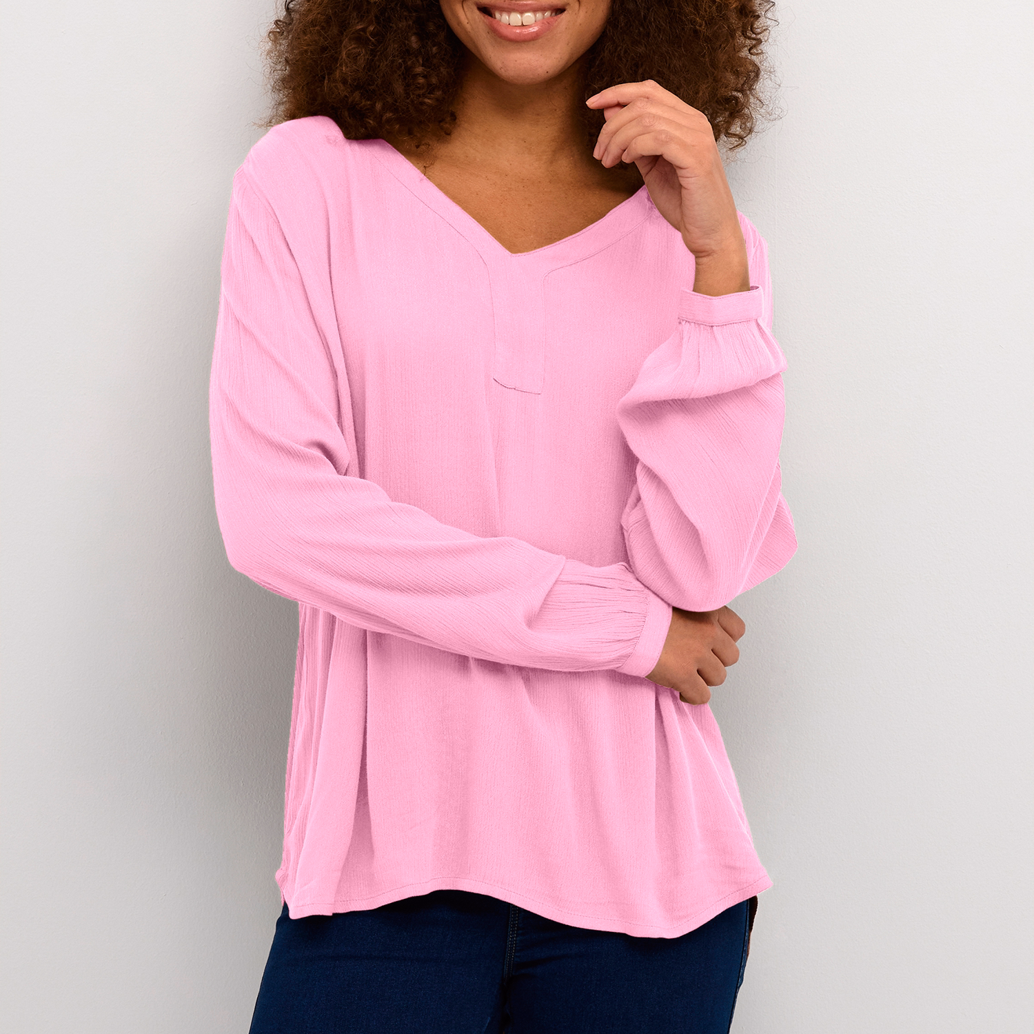 Amber Solid Kaftan Blouse