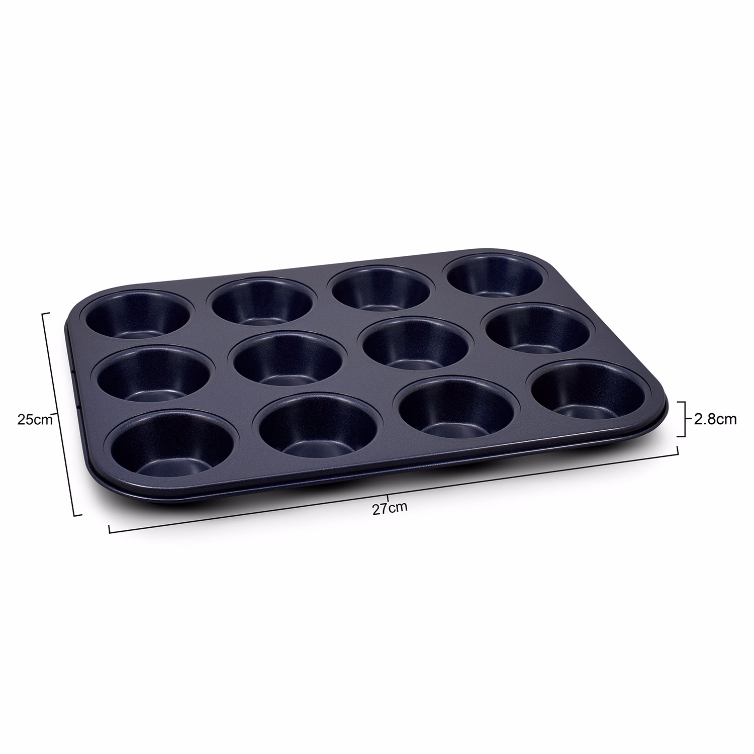 Durable Non-Stick 12 Hole Muffin Pan