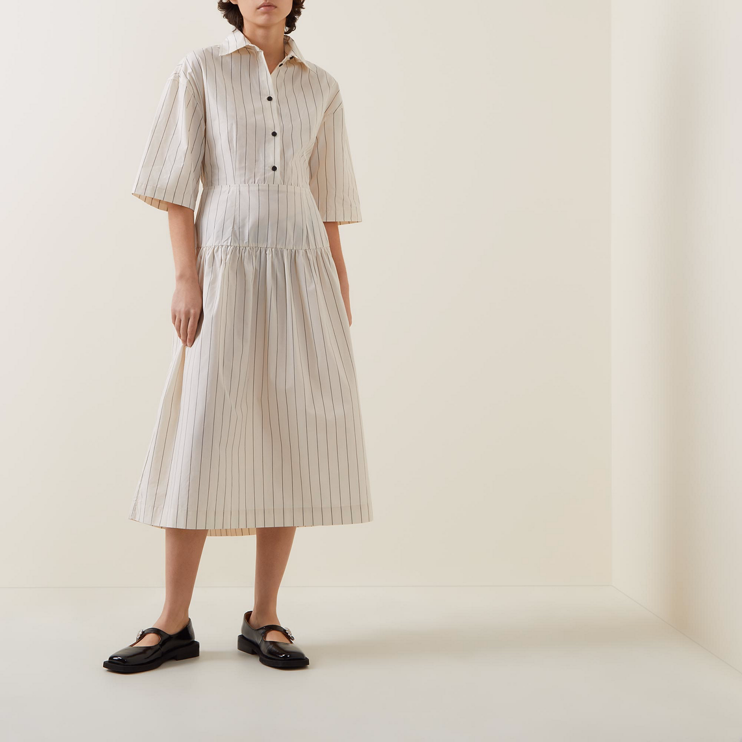 Bay Striped Shirt Dress