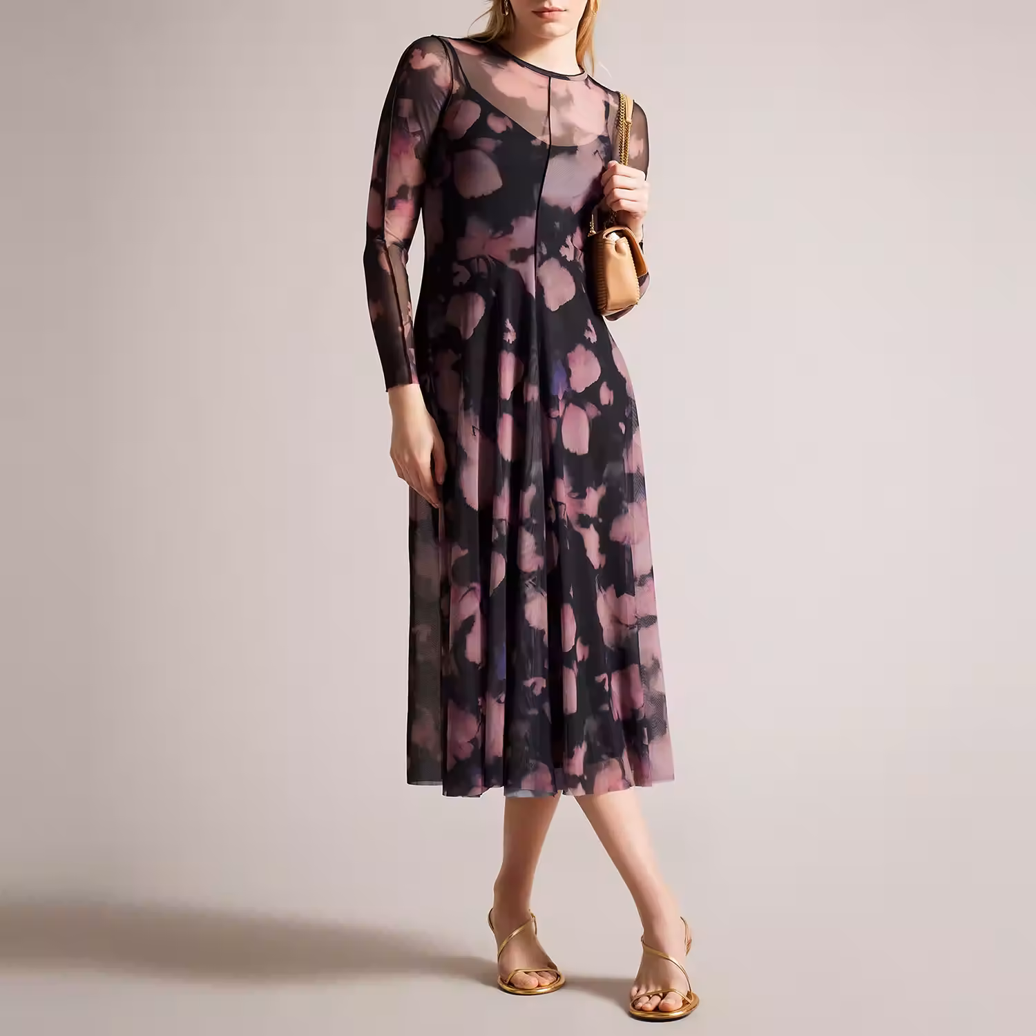 Samiyah Mesh Midi Dress