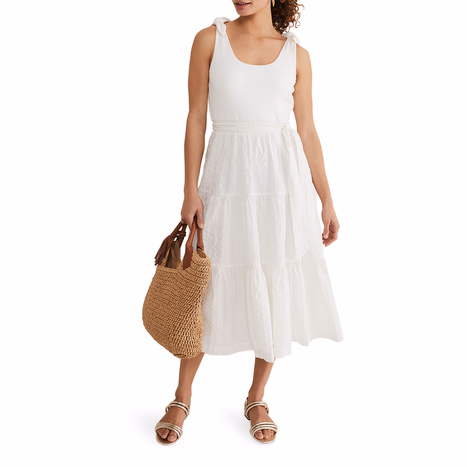 Jennie Strappy Tiered Dress