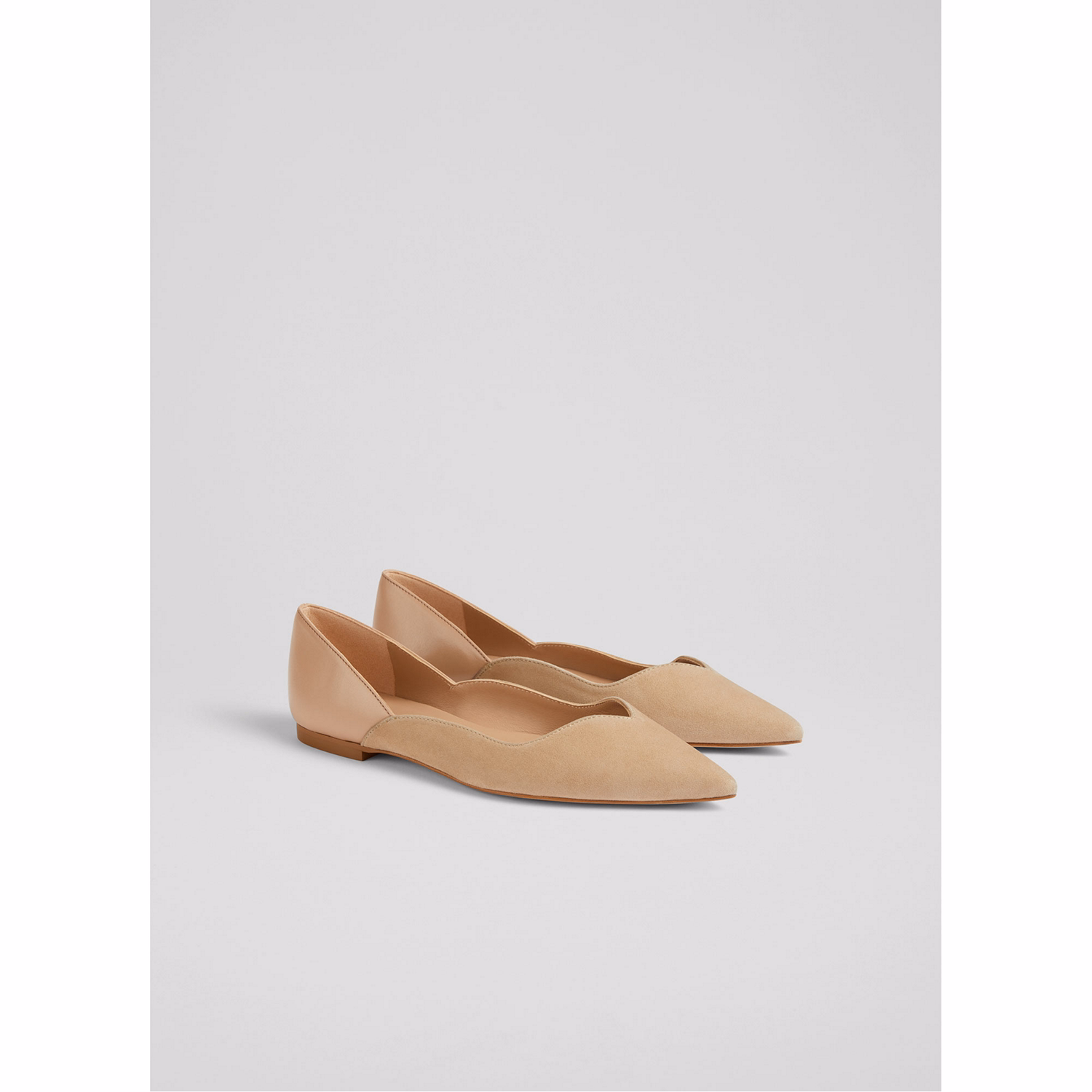 Iris Sweetheart Pointed-Toe Flats