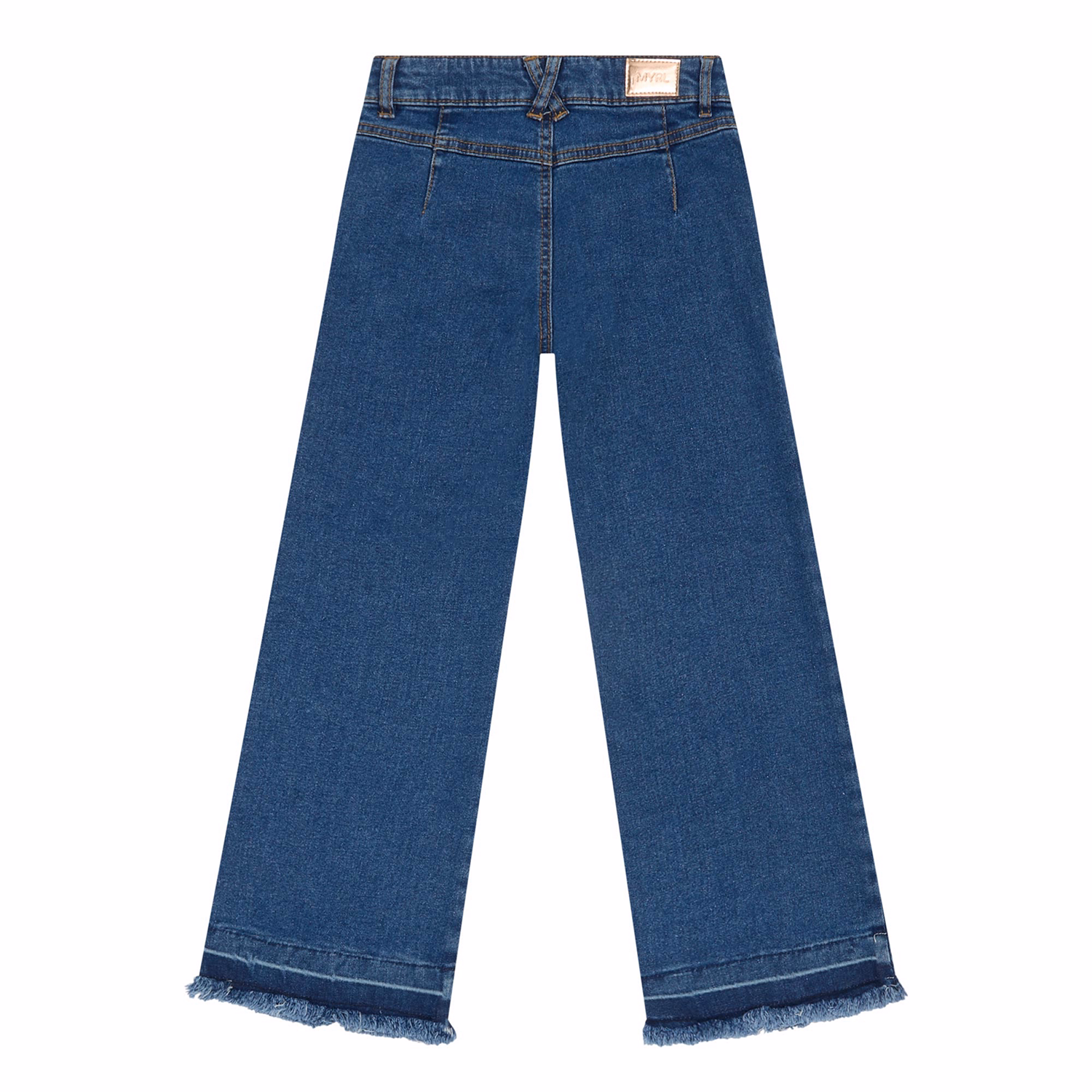 Frayed Wide-Leg Jeans