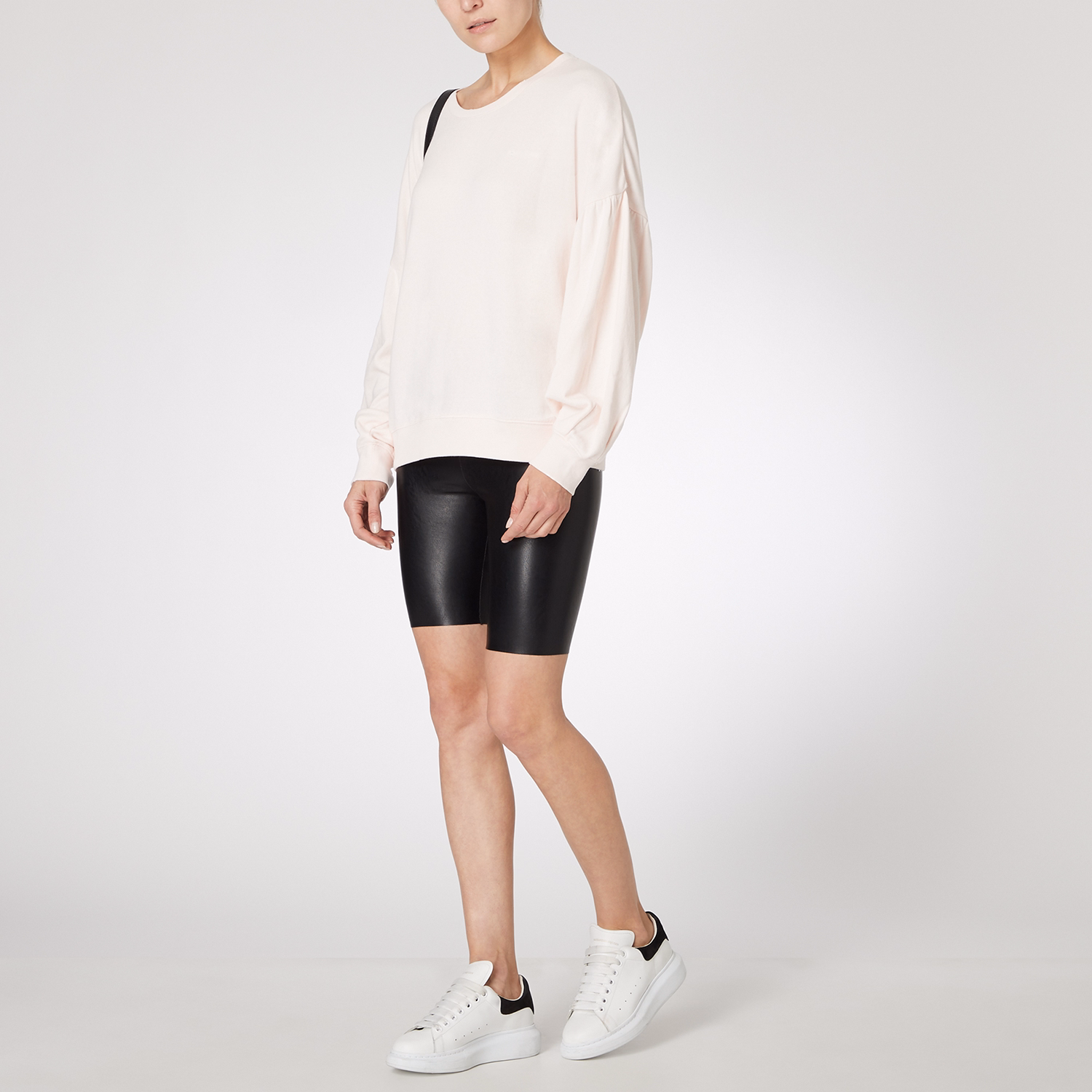 Faux Leather Bike Shorts