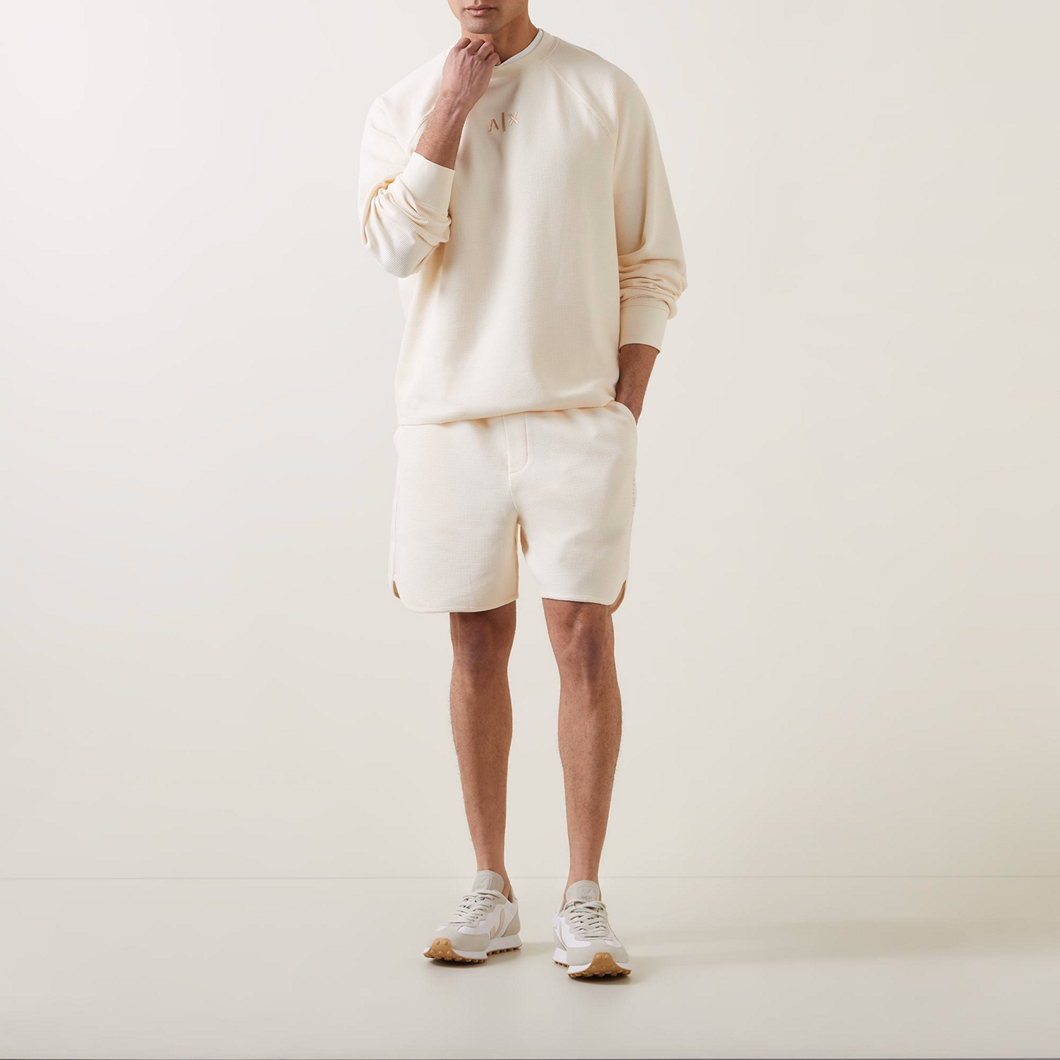 Waffle-Knit Logo Shorts