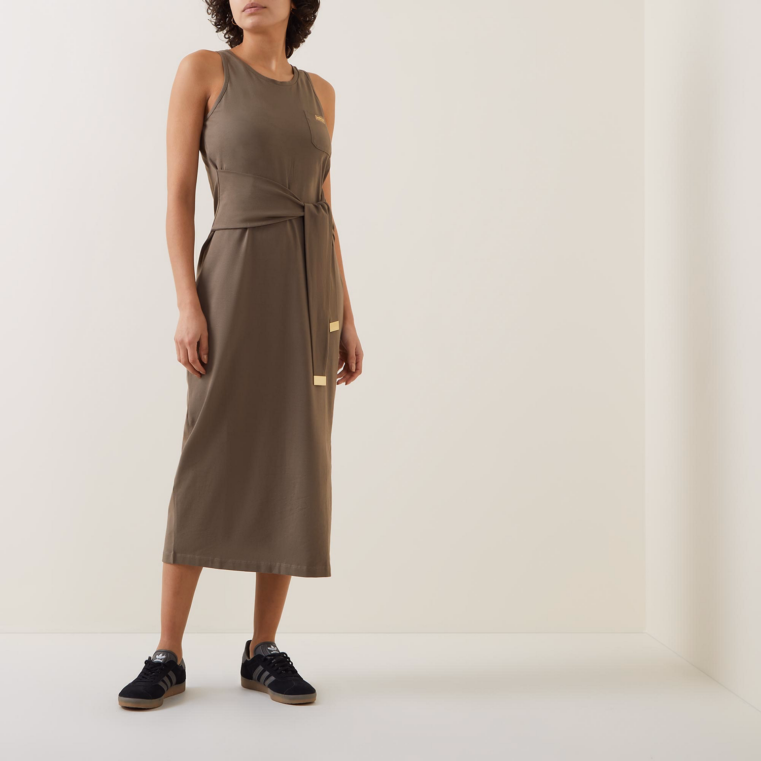 Morgan Core Logo Belted Dress