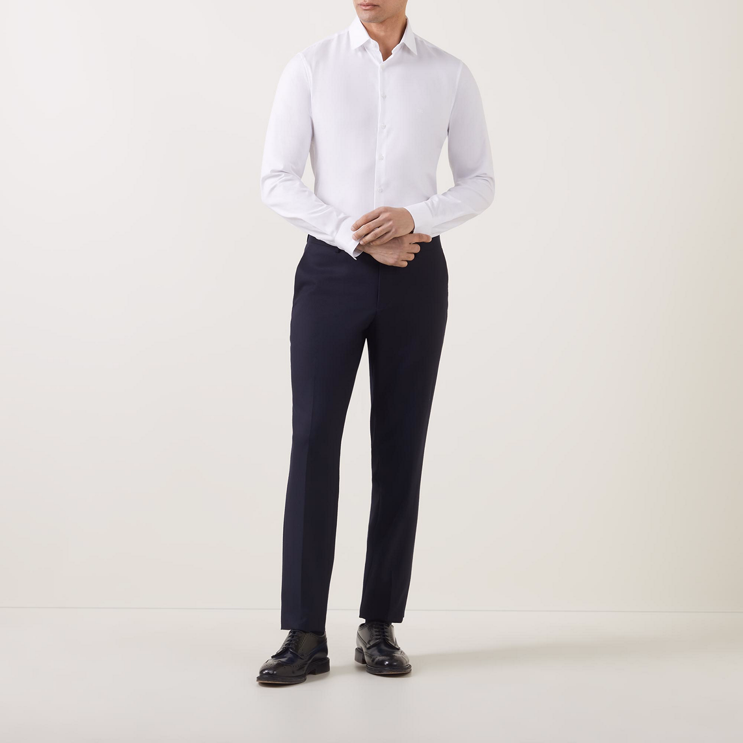 Micro Dotted Single Cuff Shirt