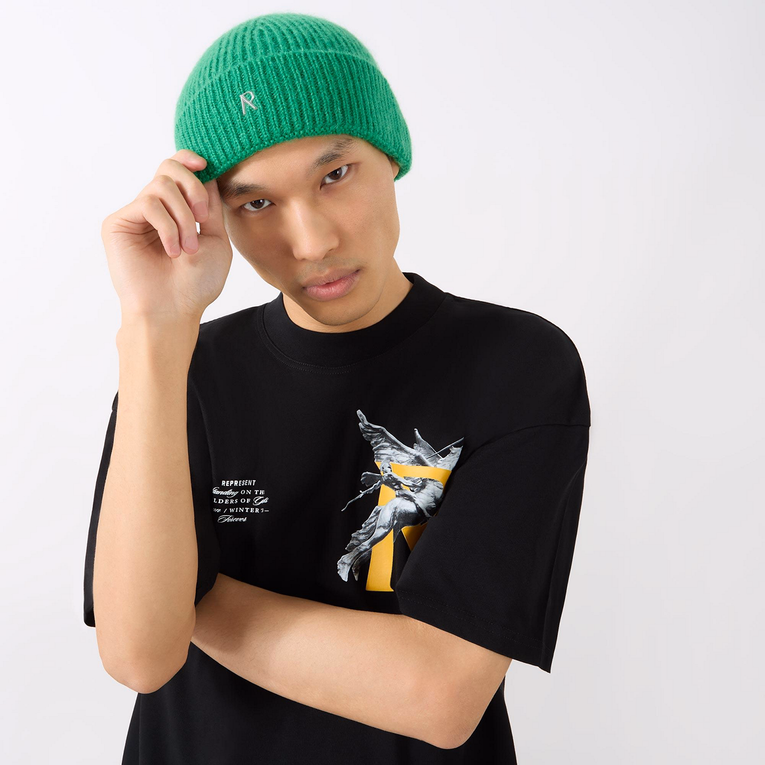 Logo Embroidered Beanie Hat