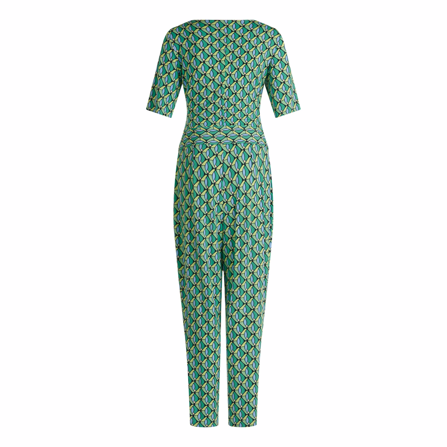 Geometric-Print Jumpsuit