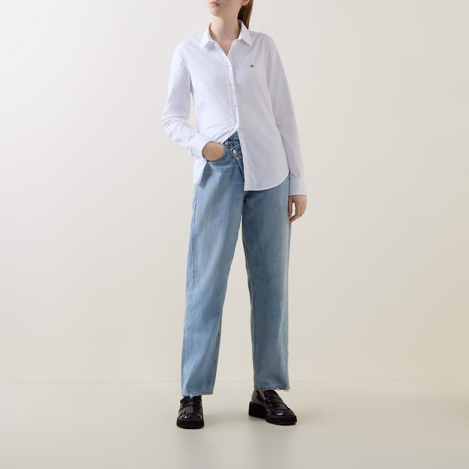 Long-Sleeve Slim Stretch Shirt