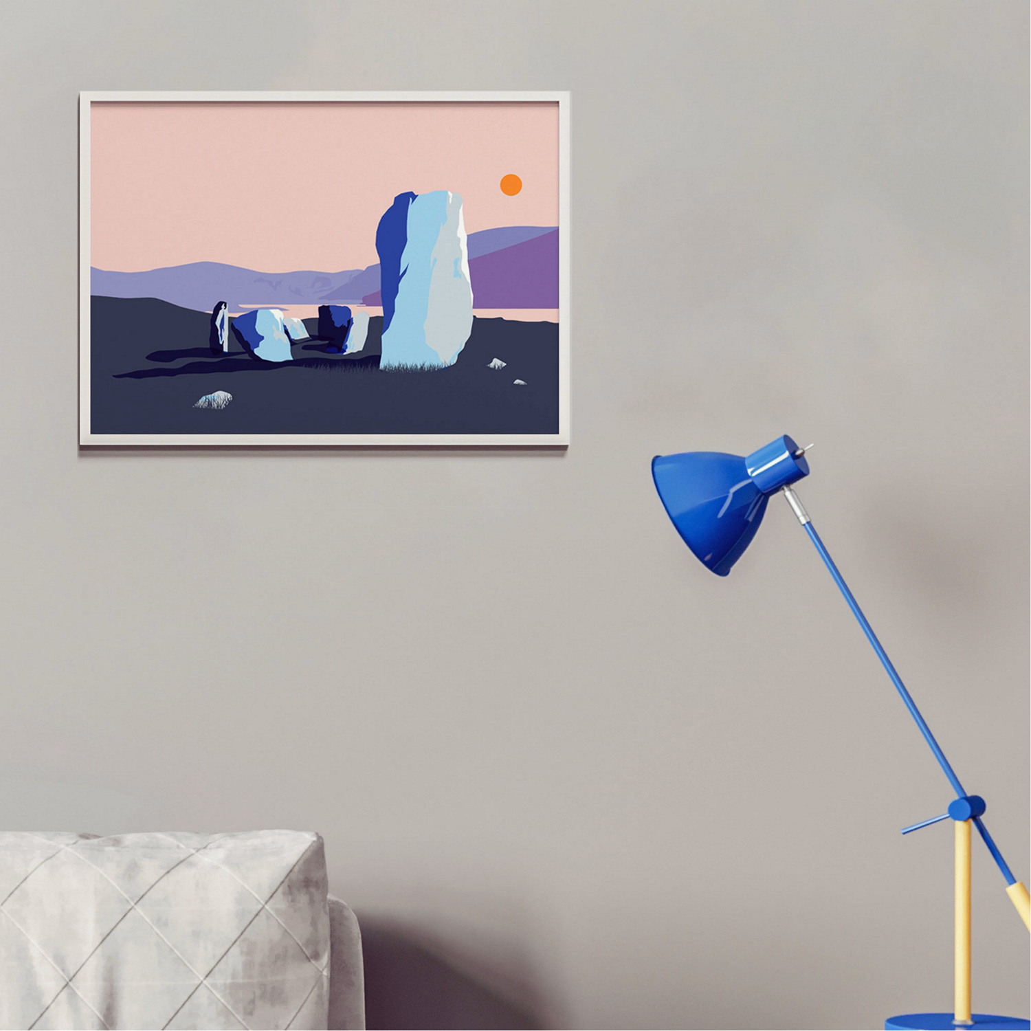 Ciorcal Cloch Uragh/Uragh Stone Circle Print A3