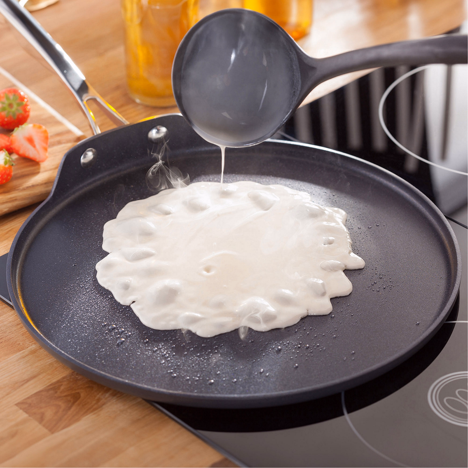 Non-Stick Hard Anodised Crepe Pan 30cm