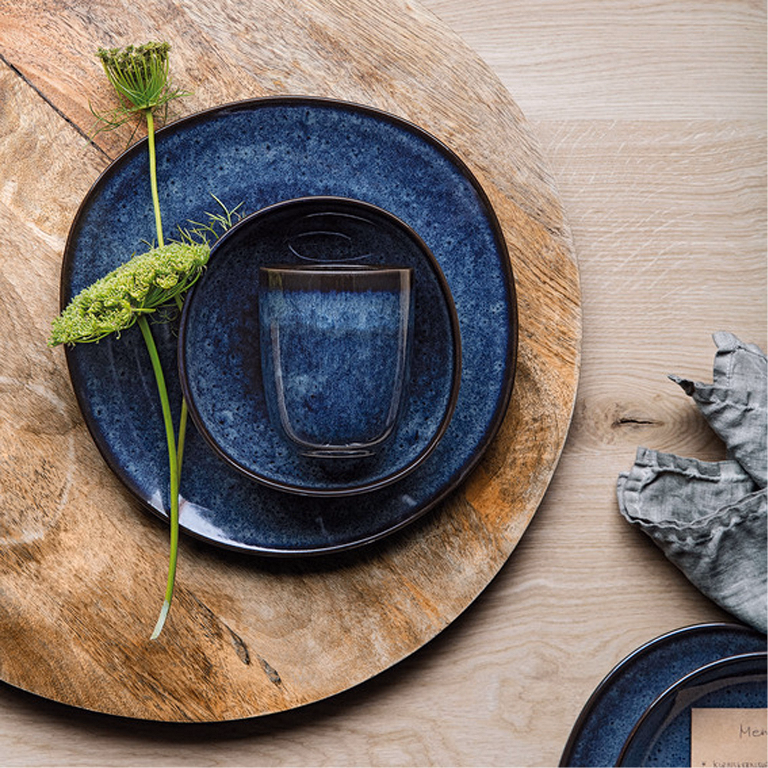 Lave Bleu Mug With No Handle 0.4l