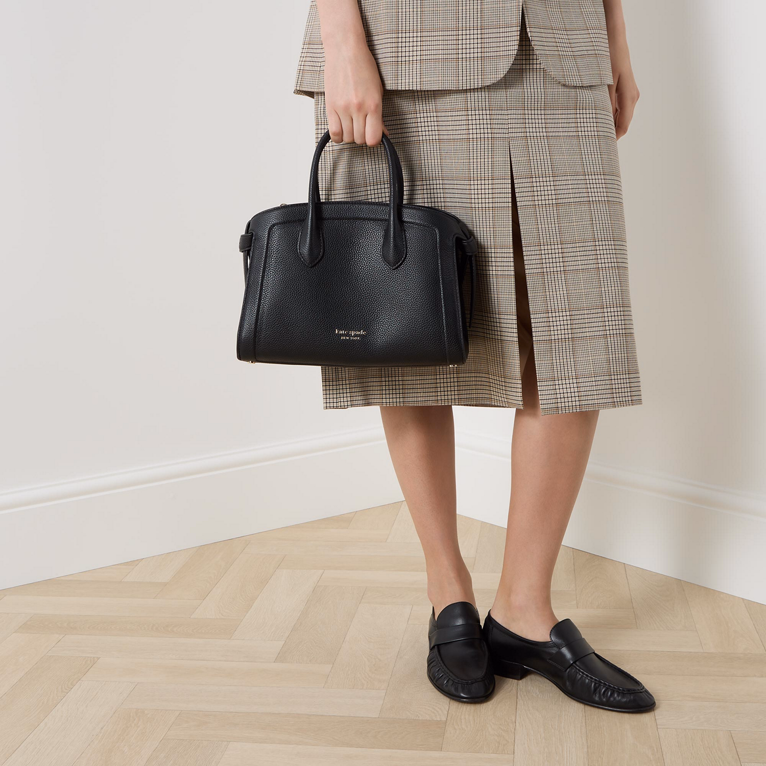 Knott Medium Leather Satchel