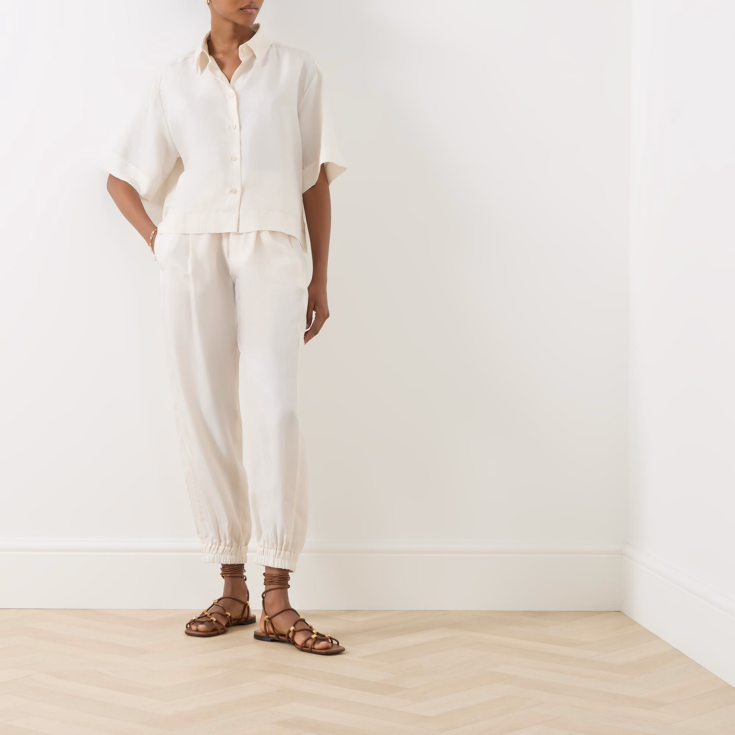 Galoppo Silk Drawstring Trousers