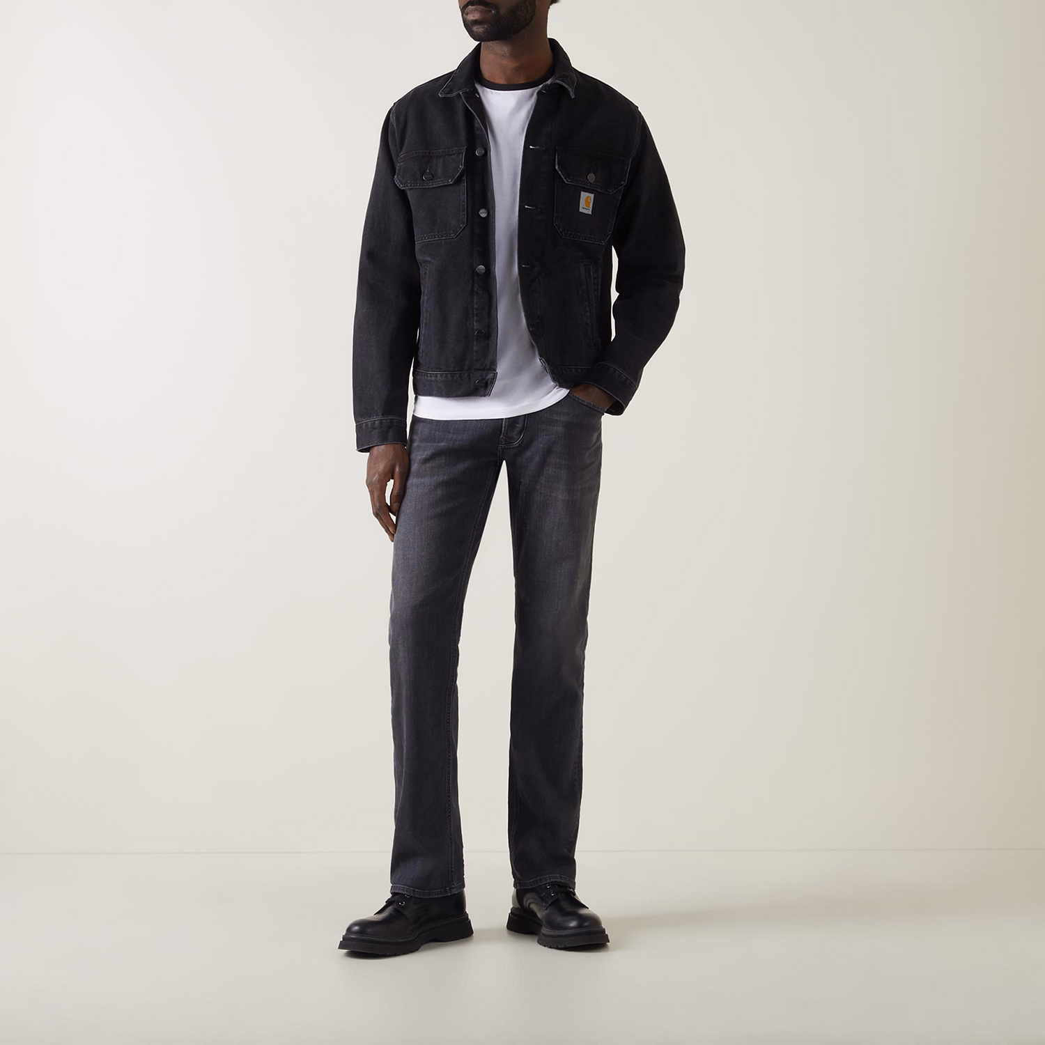 1985 Larkee Mid-Rise Straight Leg Jeans