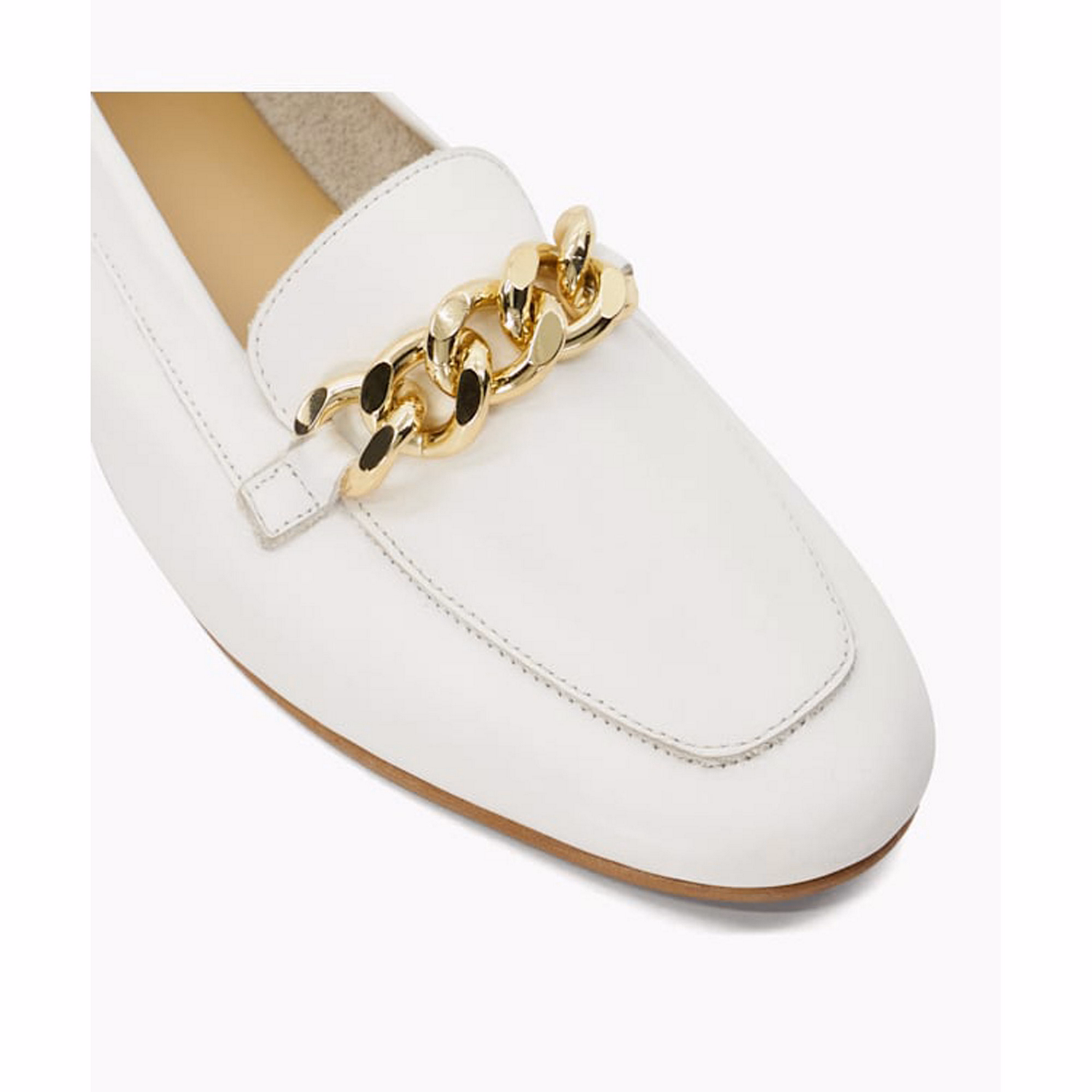 Goldsmith Chain-Trim Leather Loafers
