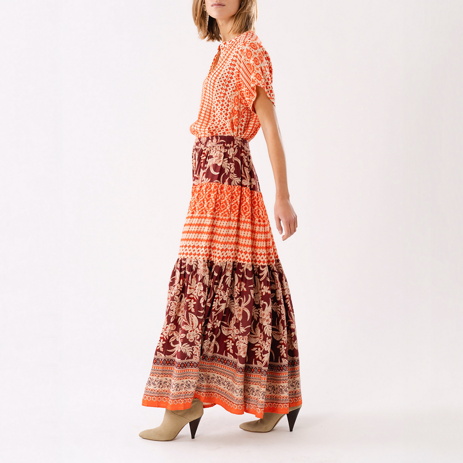 Heather Printed Blouse