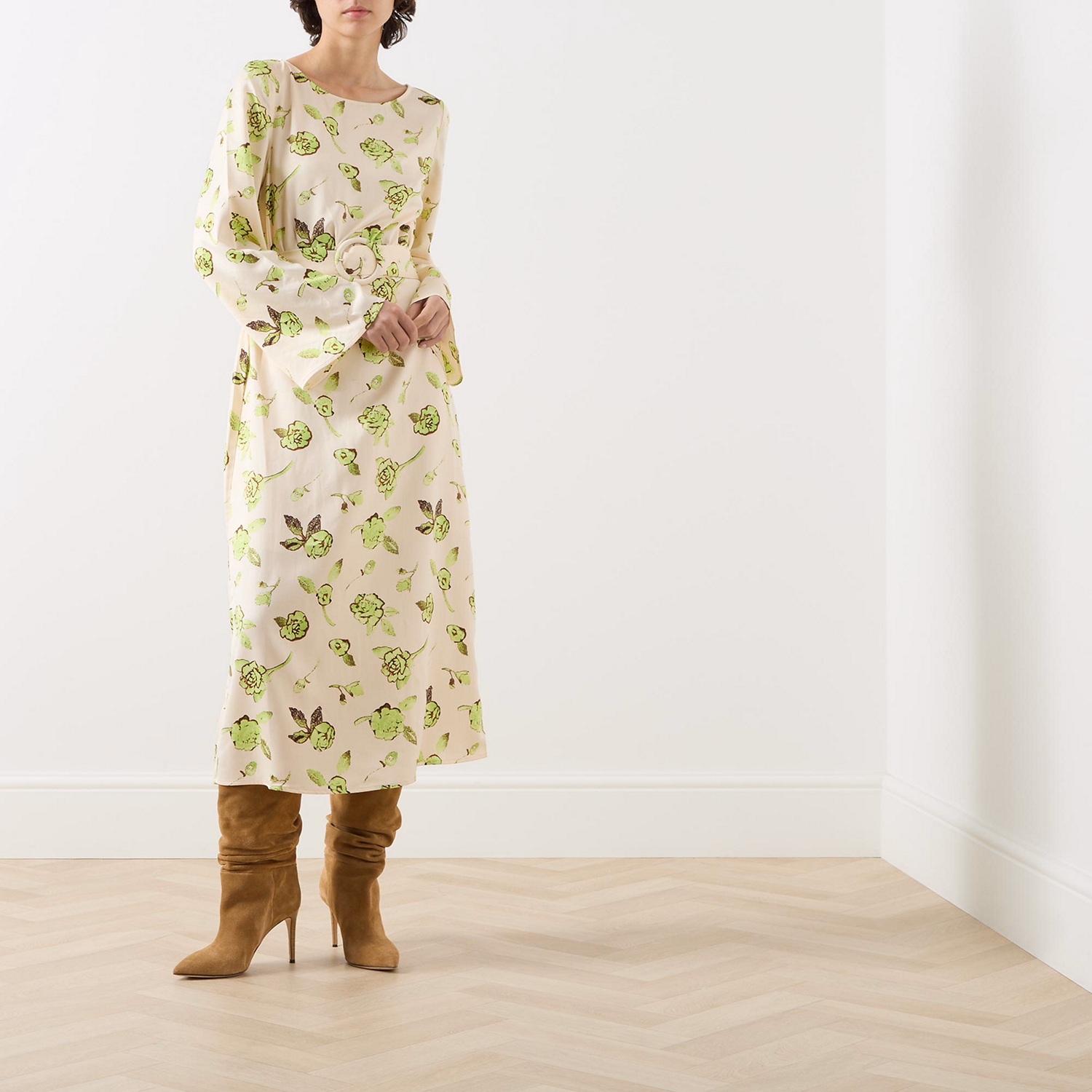 Darina Floral Belted Dress