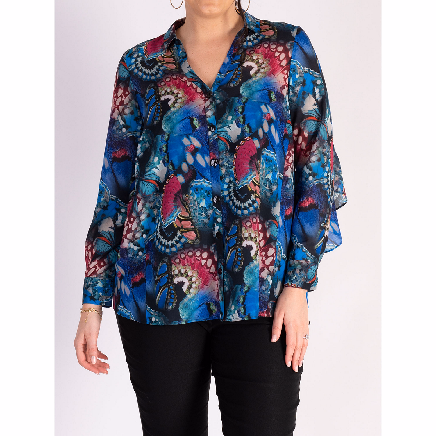 Barcelona Butterfly Print Shirt