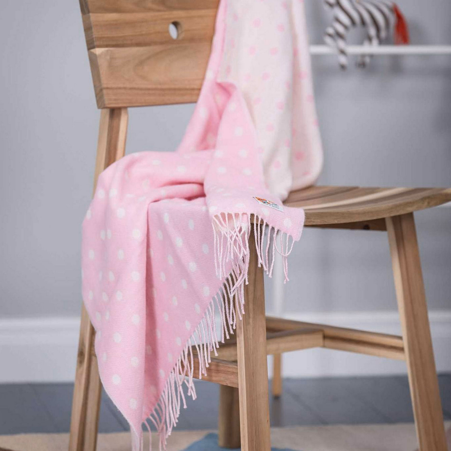 Spotted Baby Blanket Pink