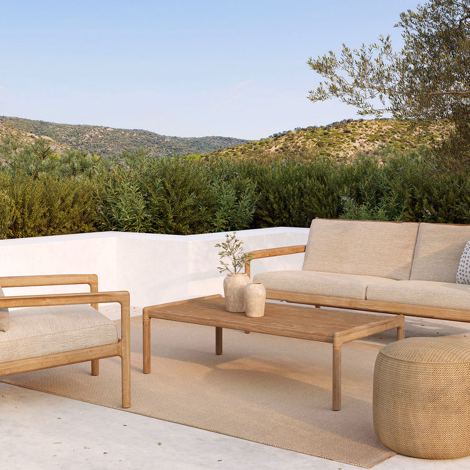 Jack Outdoor Coffee Table 120cm Teak Rectangular